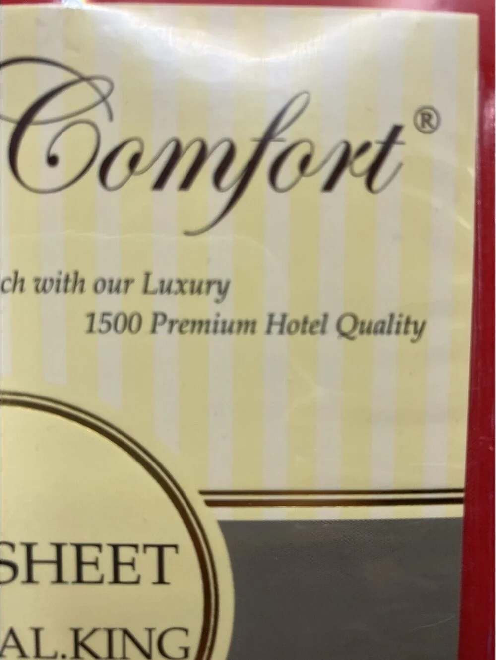 Elegant Comfort Wrinkle-Free 1500 Thread Count Egyptian California king Red